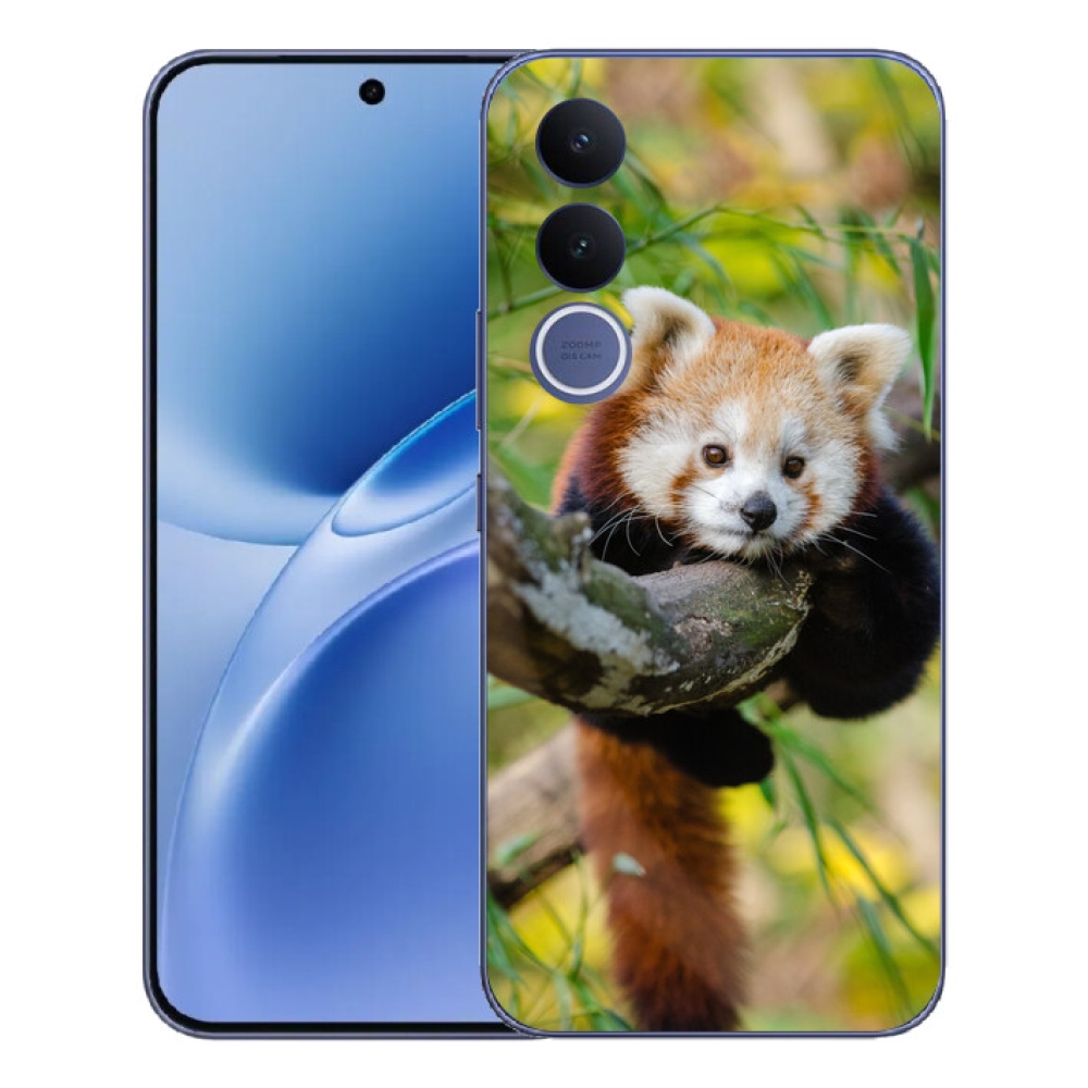 Gelový kryt mmCase na Vivo V70 FE - panda červená