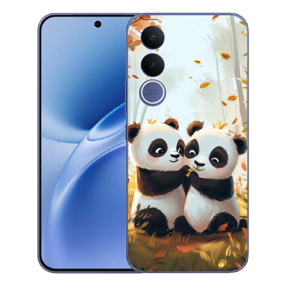 Gelový kryt mmCase na Vivo V70 FE - pandy