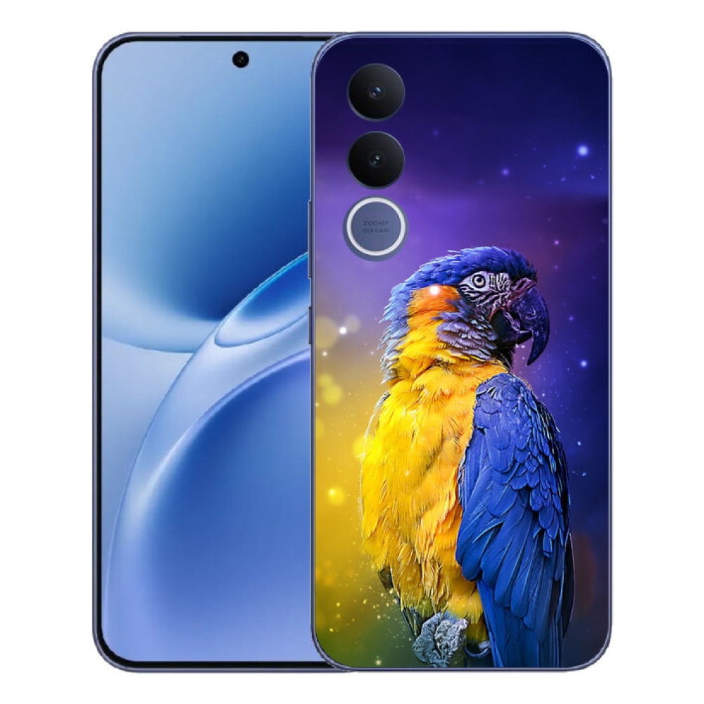 Gelový kryt mmCase na Vivo V70 FE - papoušek ara 1
