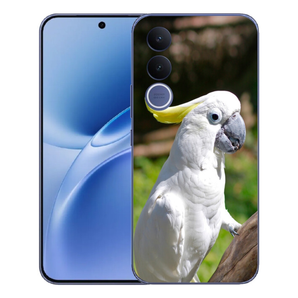 Gelový kryt mmCase na Vivo V70 FE - papoušek kakadu 2