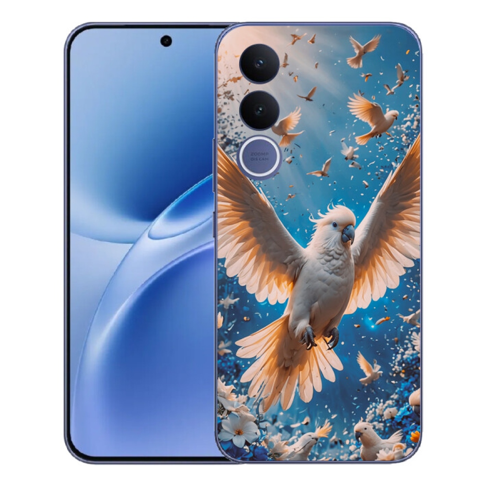 Gelový kryt mmCase na Vivo V70 FE - papoušek kakadu
