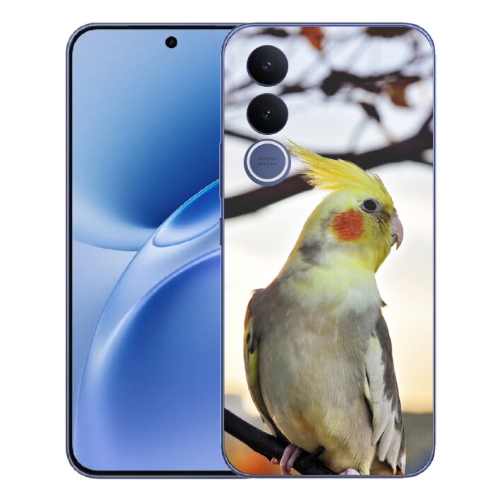 Gelový kryt mmCase na Vivo V70 FE - papoušek korela