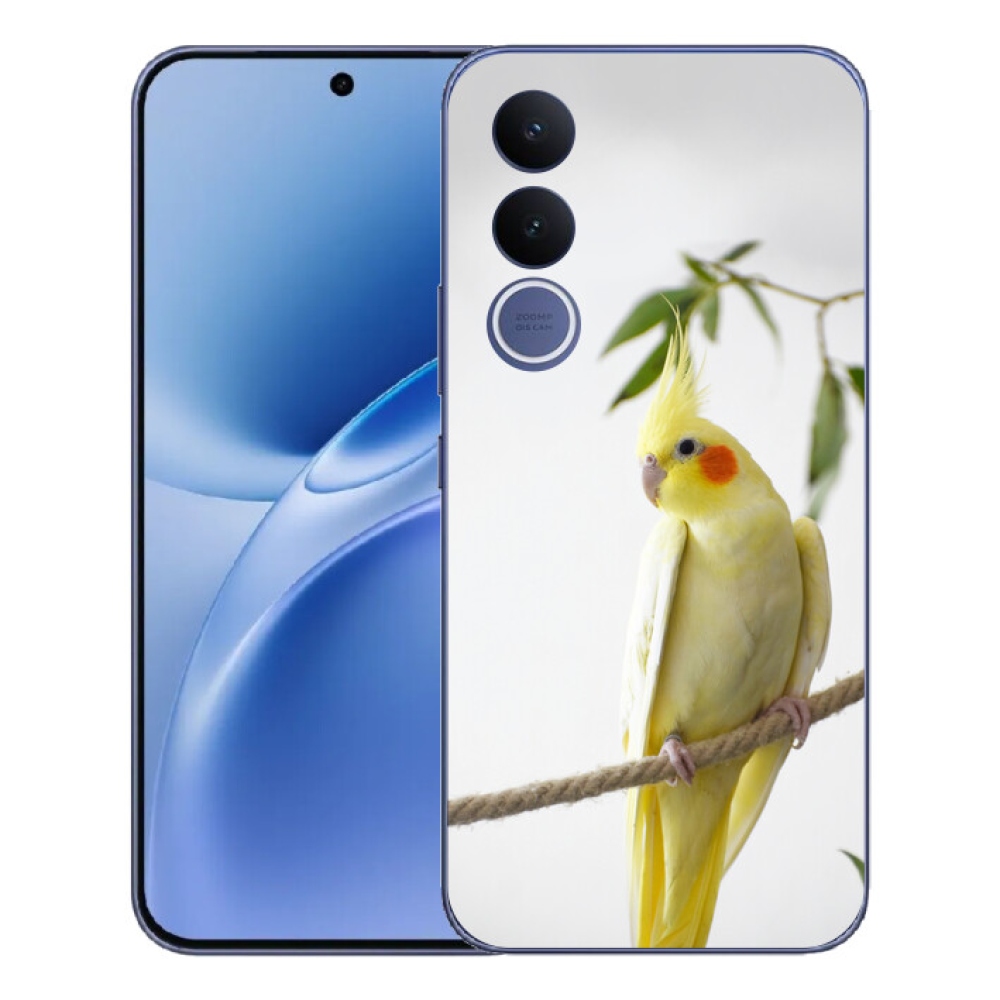 Gelový kryt mmCase na Vivo V70 FE - papoušek korela chocholatá
