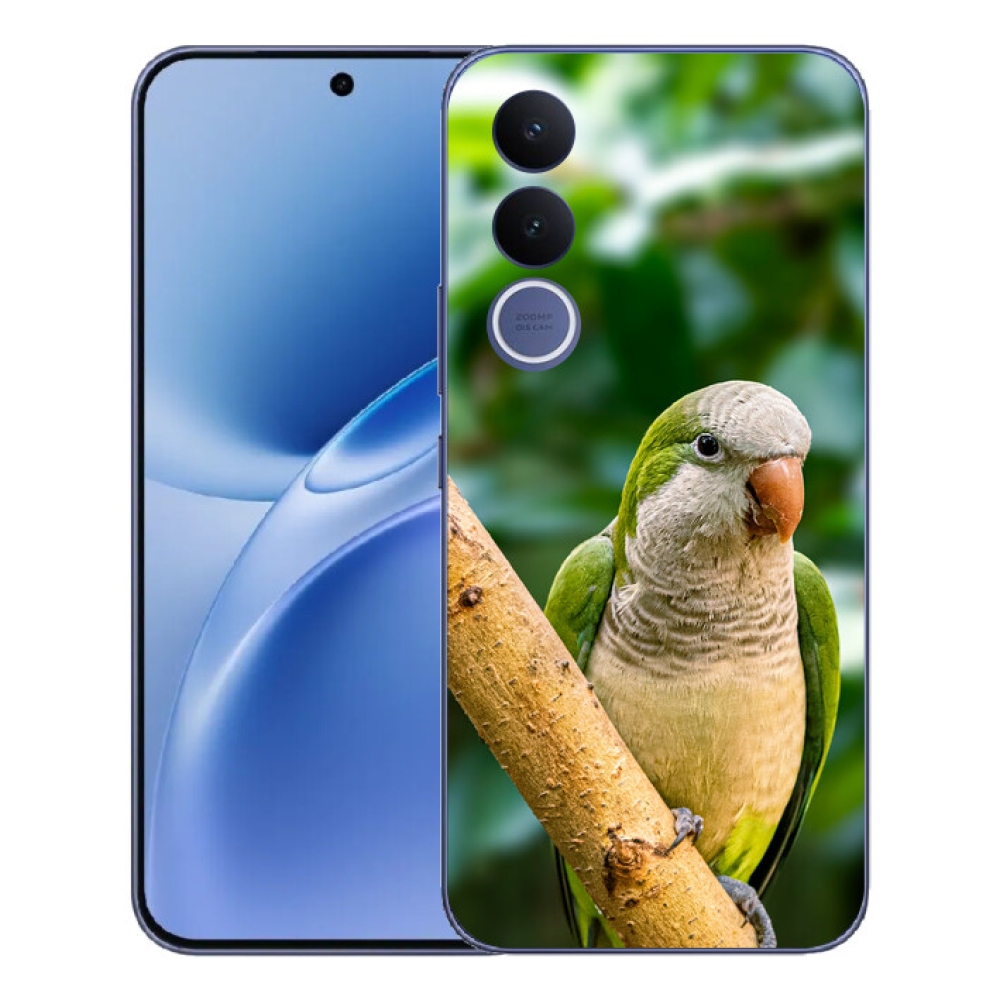 Gelový kryt mmCase na Vivo V70 FE - papoušek mníšek