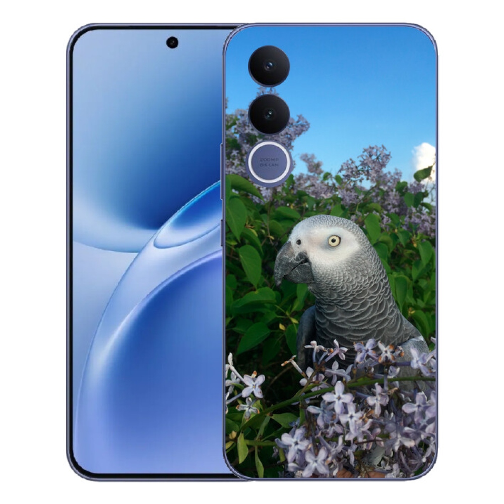 Gelový kryt mmCase na Vivo V70 FE - papoušek žako