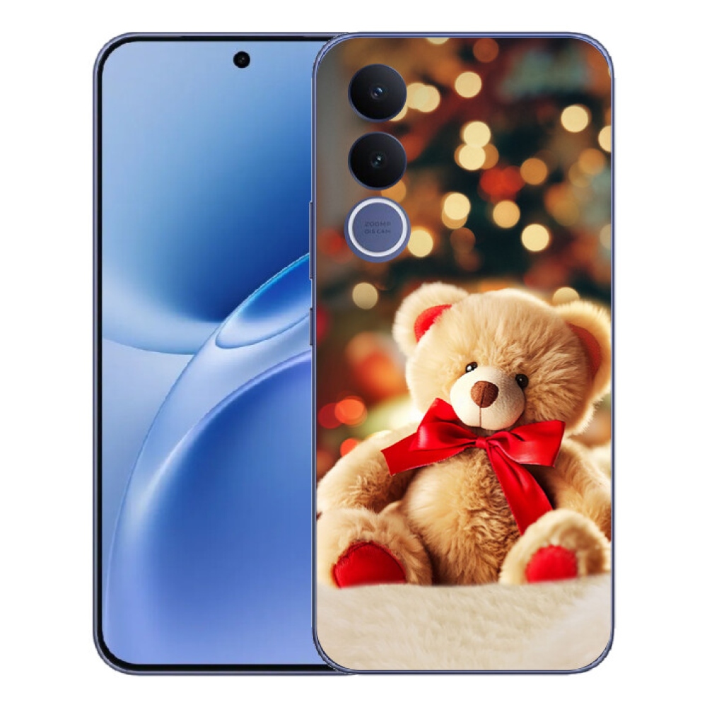 Gelový kryt mmCase na Vivo V70 FE - plyšový medvídek