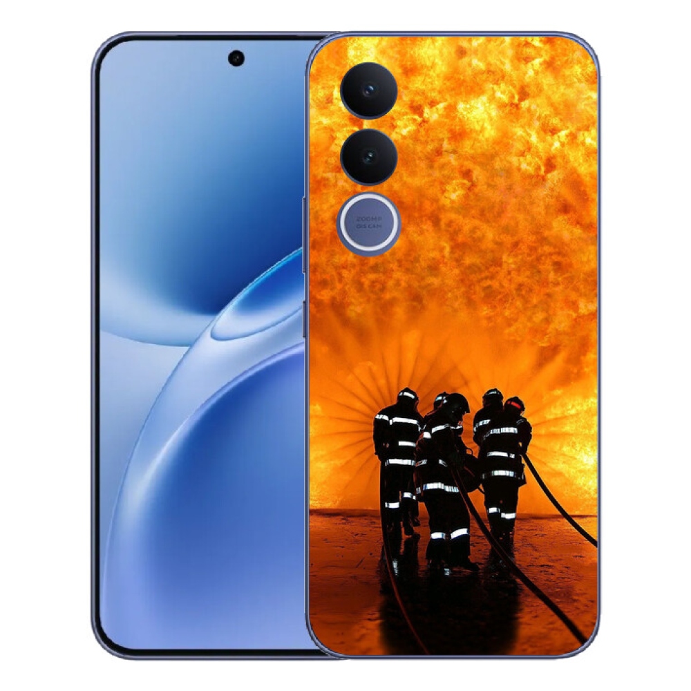 Gelový kryt mmCase na Vivo V70 FE - požár