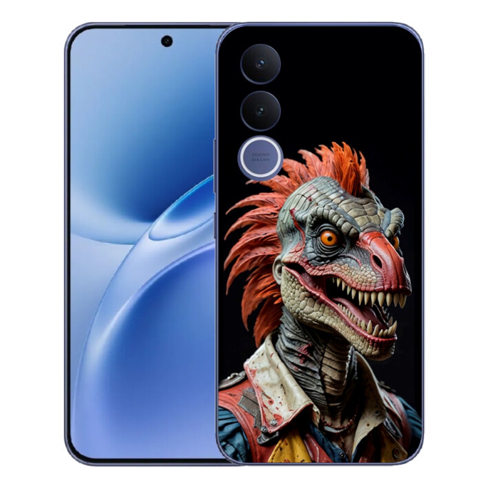Gelový kryt mmCase na Vivo V70 FE - punk dinosaurus