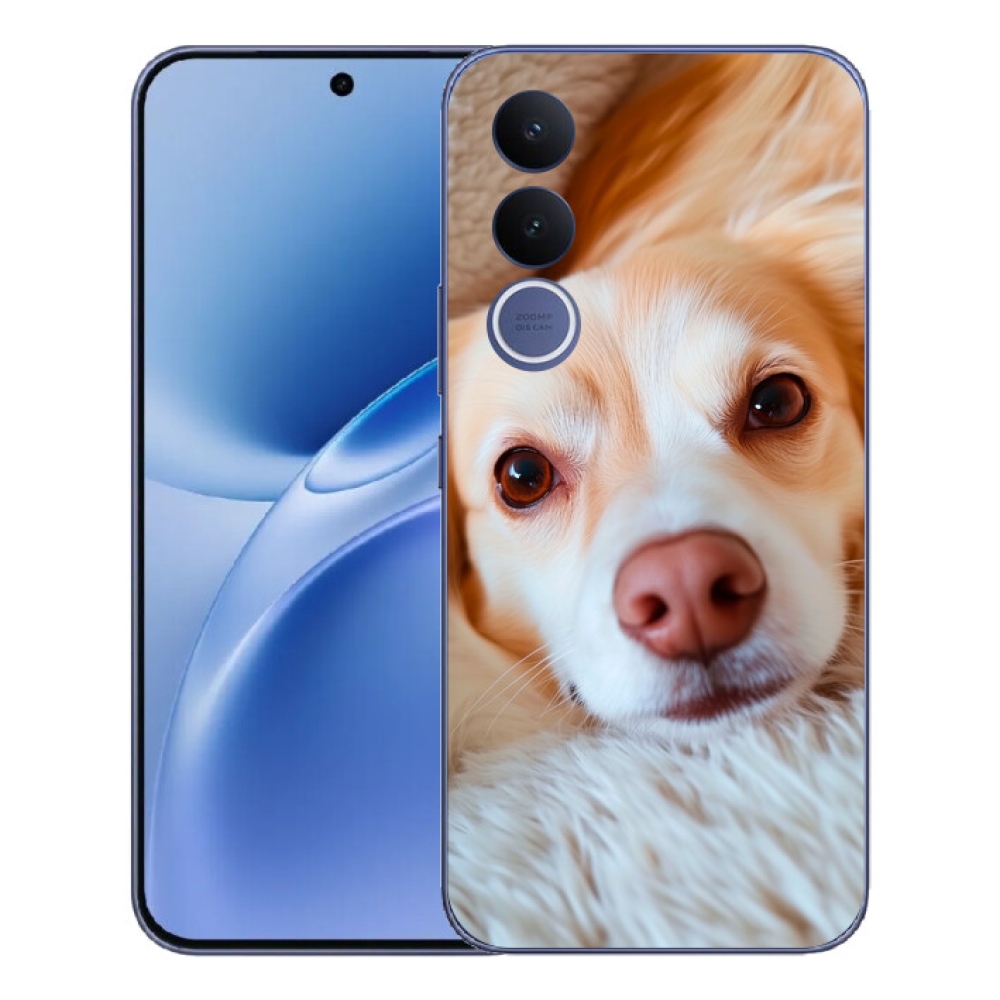 Gelový kryt mmCase na Vivo V70 FE - Roztomilá čivava