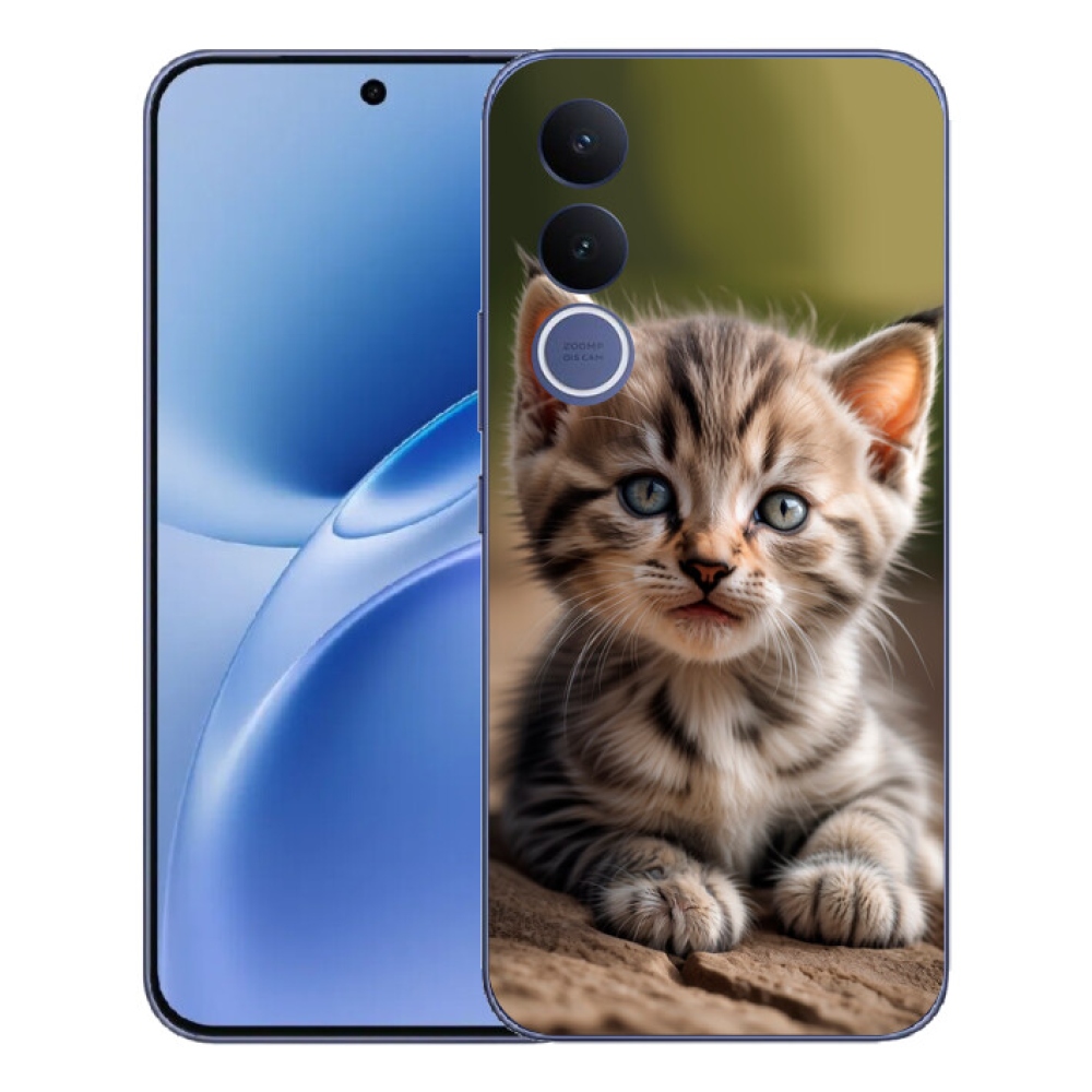 Gelový kryt mmCase na Vivo V70 FE - roztomilé kotě 9