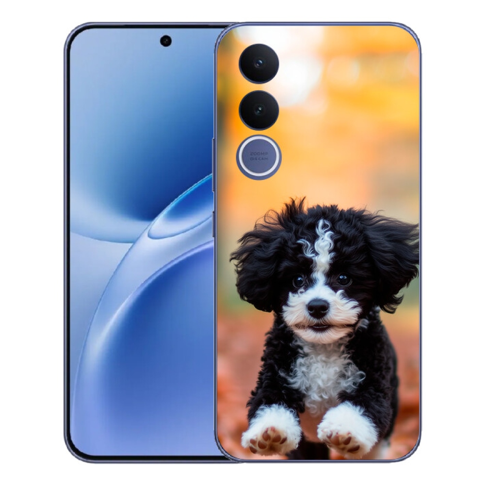 Gelový kryt mmCase na Vivo V70 FE - roztomilé štěně 2