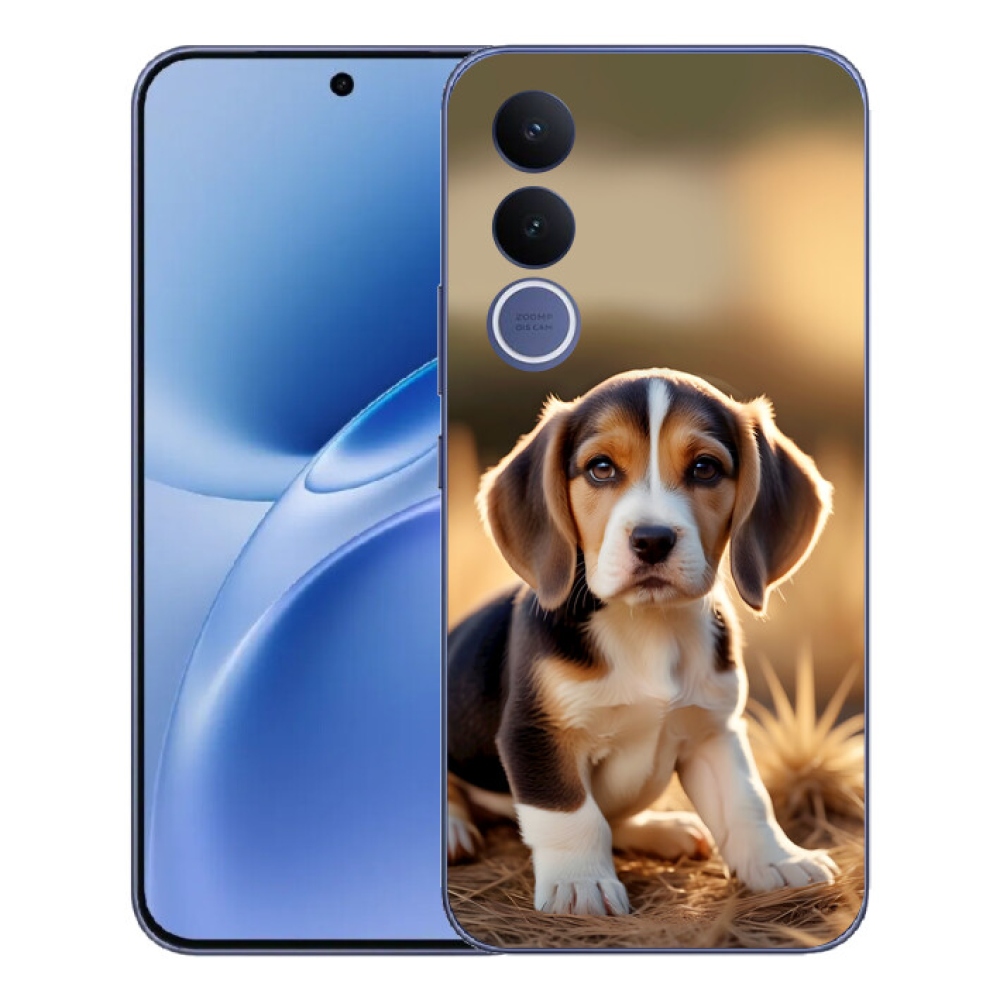 Gelový kryt mmCase na Vivo V70 FE - roztomilý bígl