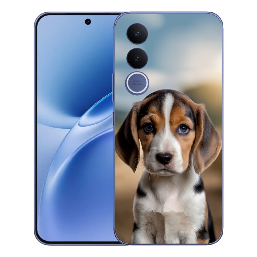 Gelový kryt mmCase na Vivo V70 FE - roztomilý bígl