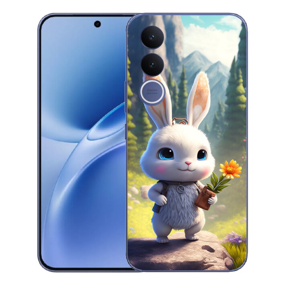 Gelový kryt mmCase na Vivo V70 FE - roztomilý králíček