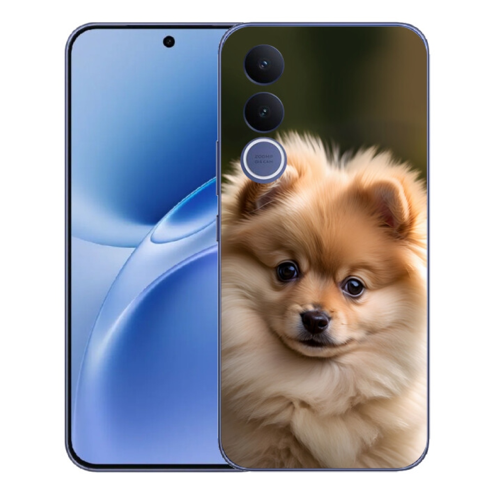 Gelový kryt mmCase na Vivo V70 FE - roztomilý pomeranian 2