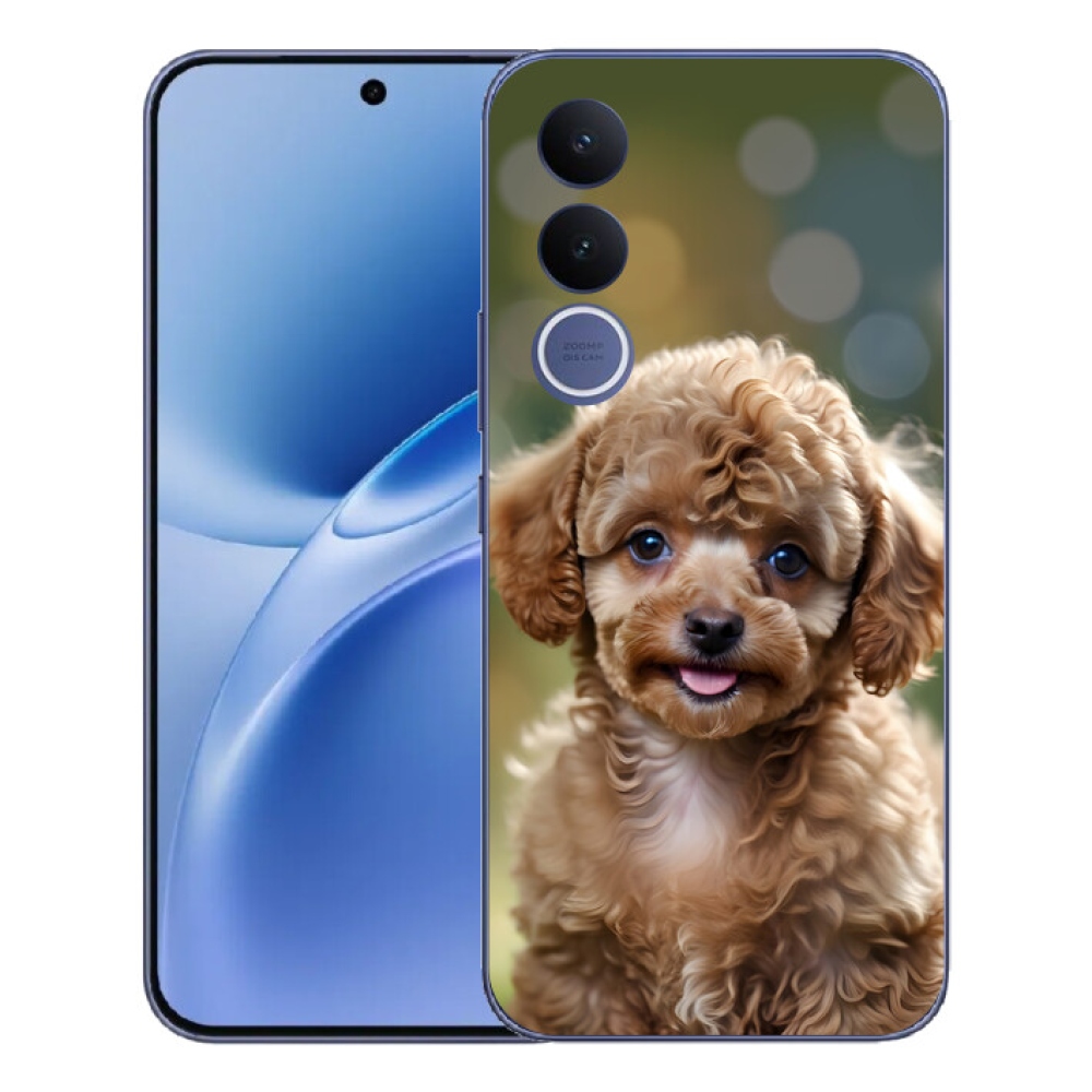 Gelový kryt mmCase na Vivo V70 FE - roztomilý pudl