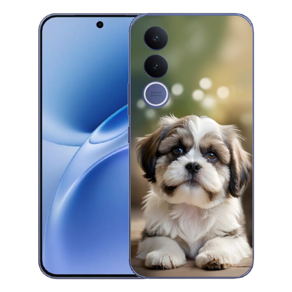 Gelový kryt mmCase na Vivo V70 FE - roztomilý shih-tzu