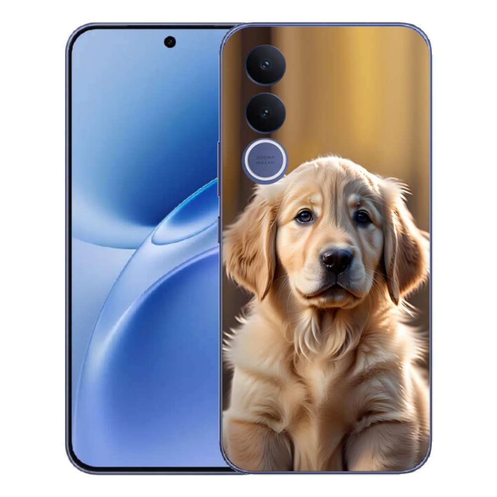 Gelový kryt mmCase na Vivo V70 FE - roztomilý zlatý retrívr