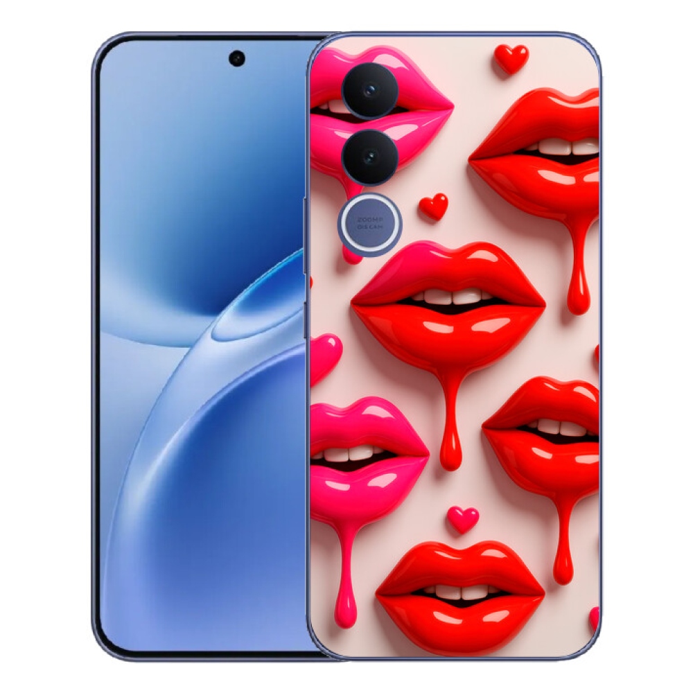 Gelový kryt mmCase na Vivo V70 FE - rty 2