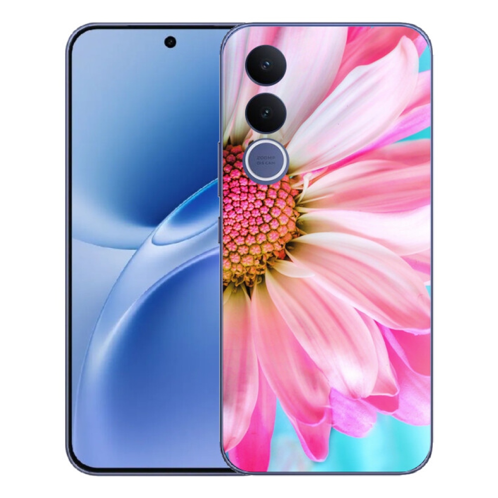 Gelový kryt mmCase na Vivo V70 FE - růžová květina