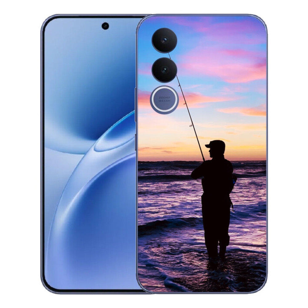 Gelový kryt mmCase na Vivo V70 FE - rybaření 1