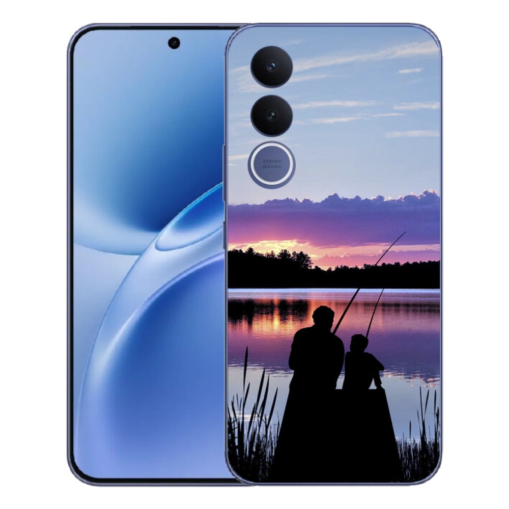 Gelový kryt mmCase na Vivo V70 FE - rybaření 2