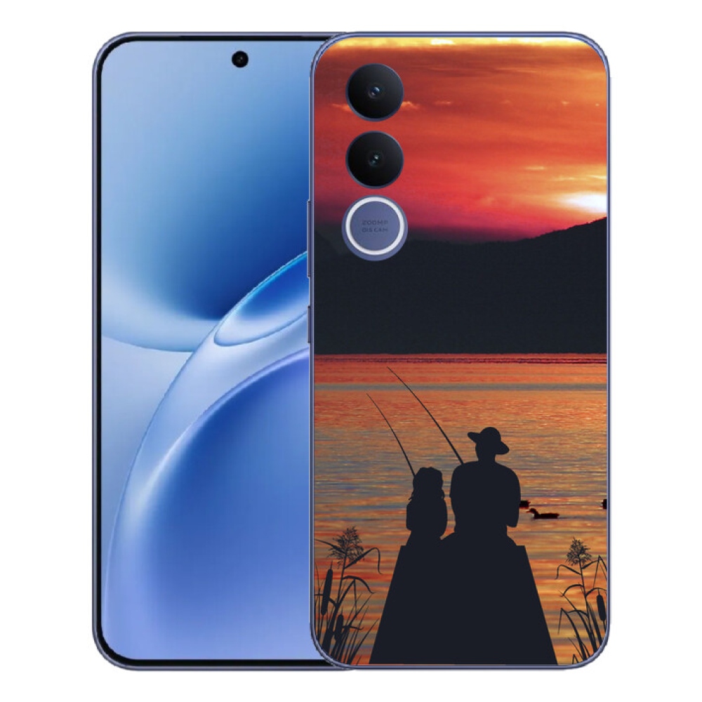 Gelový kryt mmCase na Vivo V70 FE - rybaření 3