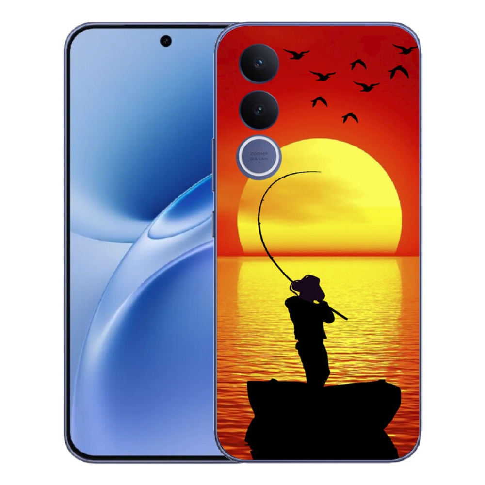 Gelový kryt mmCase na Vivo V70 FE - rybaření