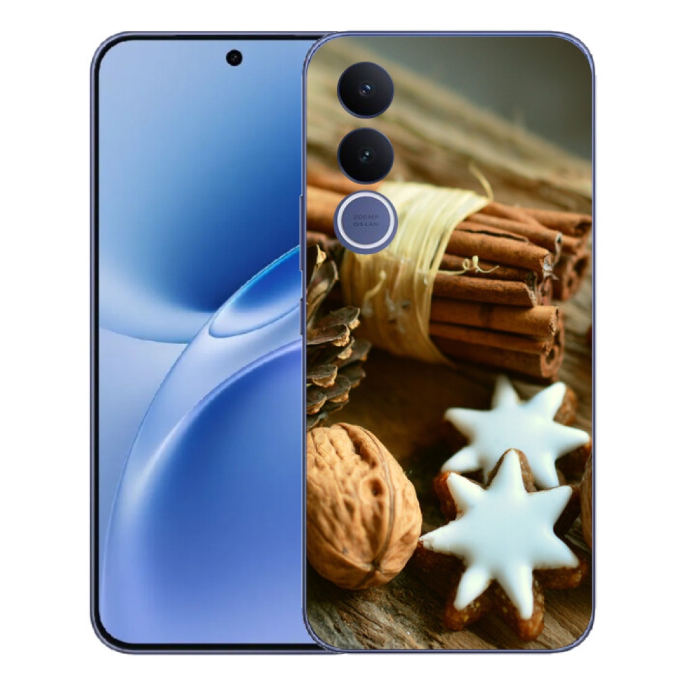 Gelový kryt mmCase na Vivo V70 FE - skořice a perníčky
