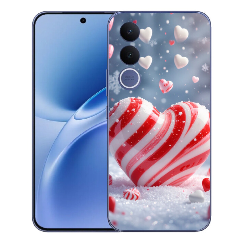 Gelový kryt mmCase na Vivo V70 FE - sladké srdce