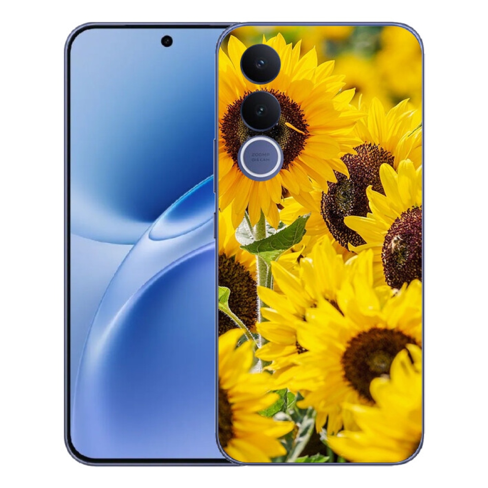 Gelový kryt mmCase na Vivo V70 FE - slunečnice
