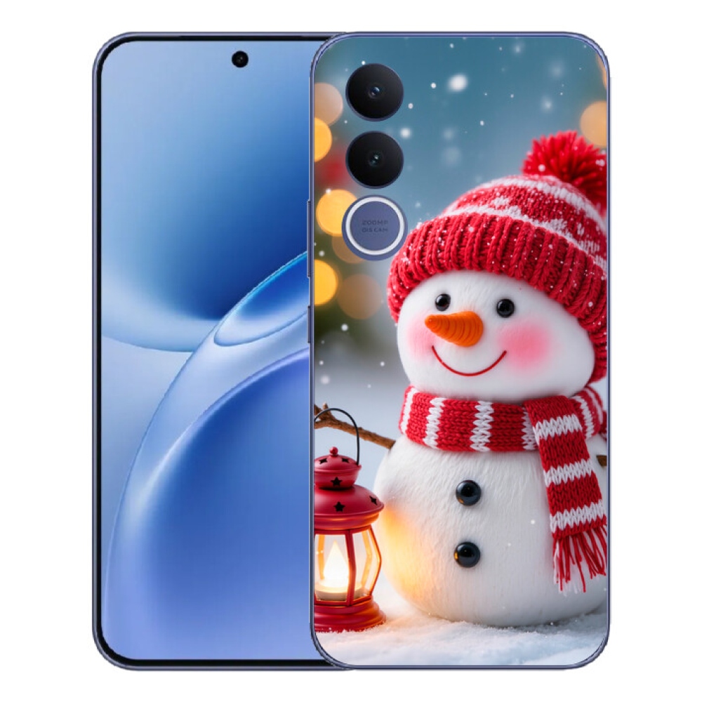 Gelový kryt mmCase na Vivo V70 FE - sněhulák 2