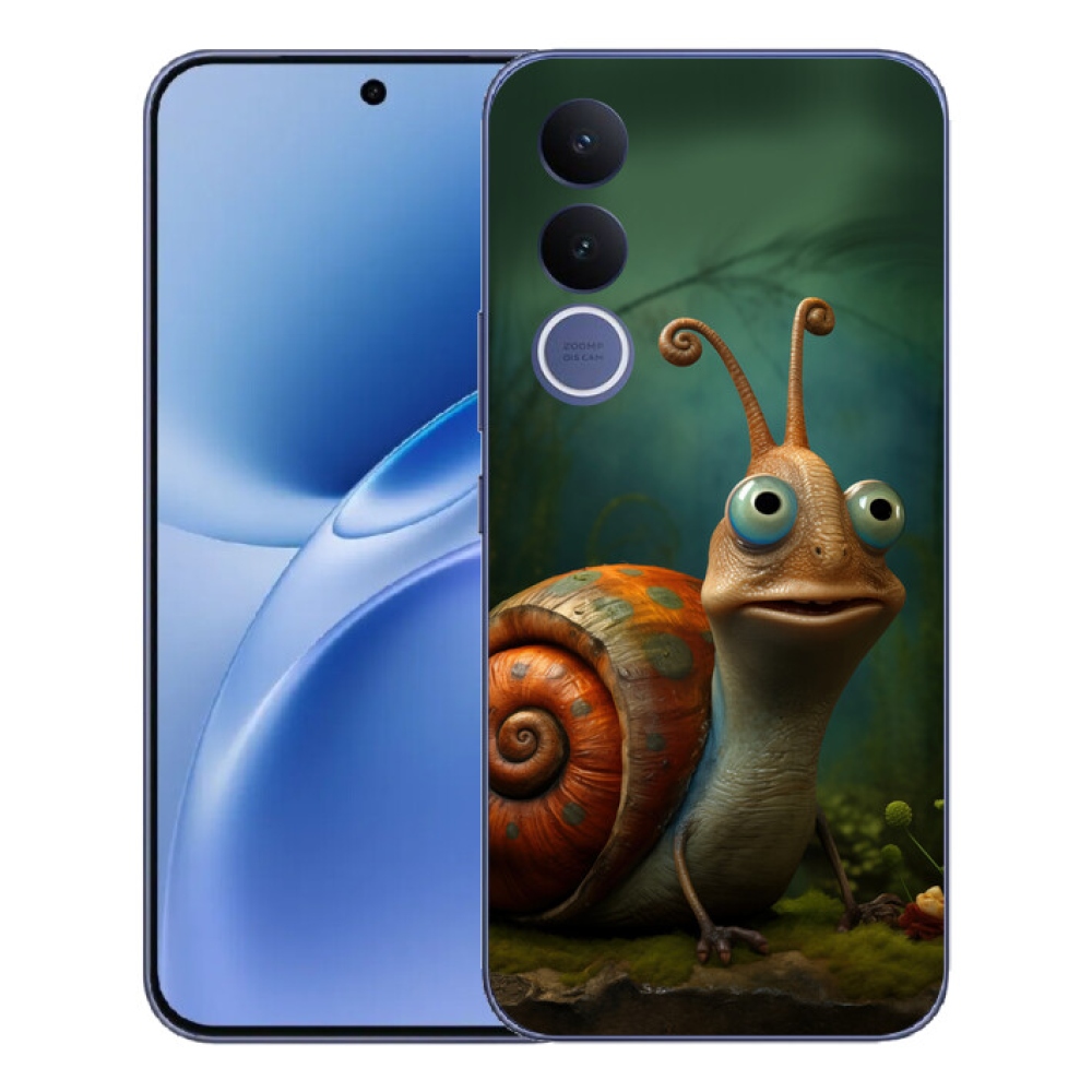 Gelový kryt mmCase na Vivo V70 FE - šnek