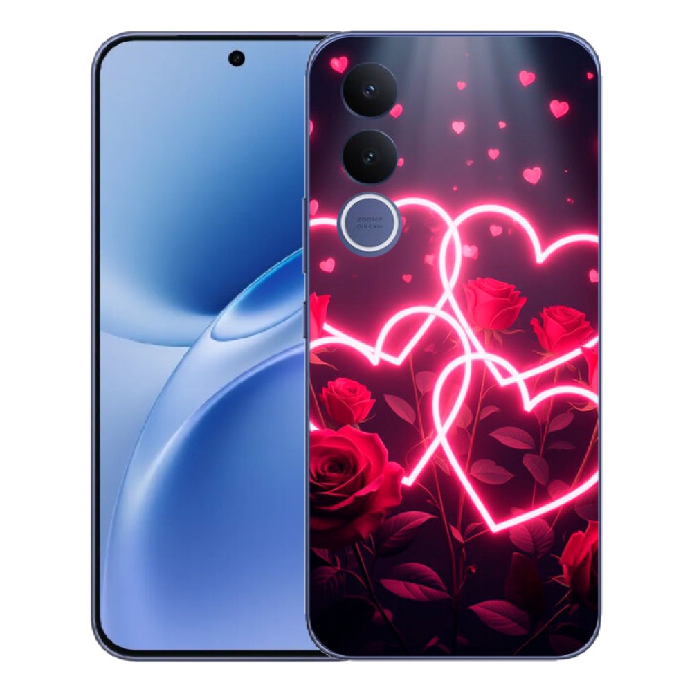 Gelový kryt mmCase na Vivo V70 FE - srdce lásky