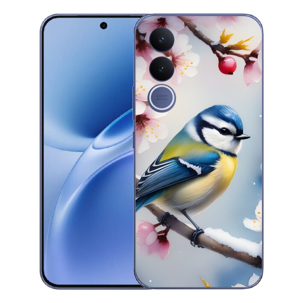 Gelový kryt mmCase na Vivo V70 FE - sýkorka