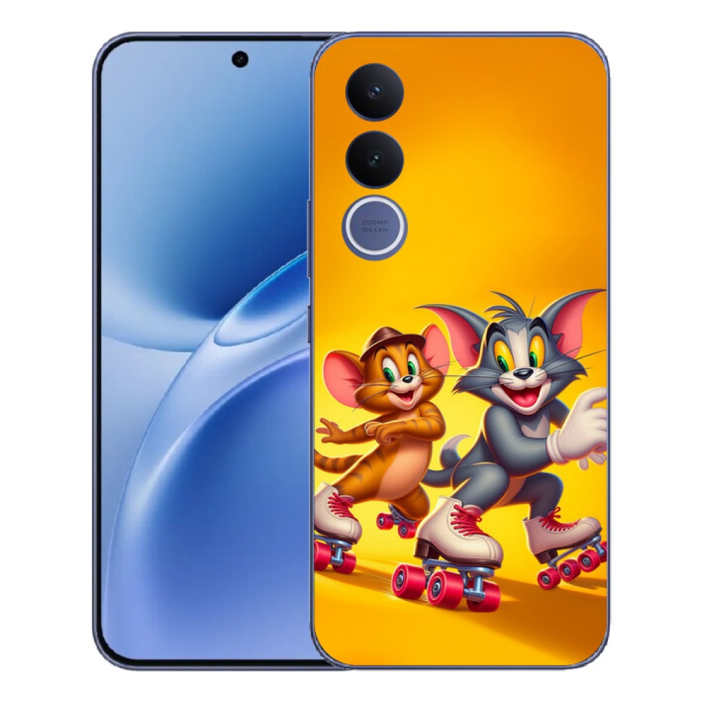 Gelový kryt mmCase na Vivo V70 FE - tom a jerry