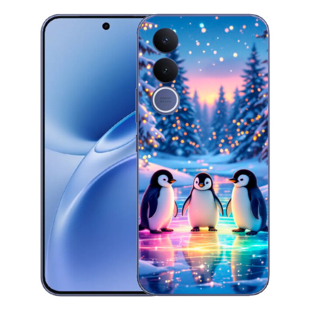 Gelový kryt mmCase na Vivo V70 FE - tučnáci