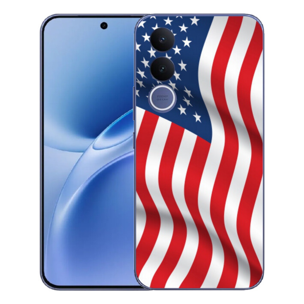 Gelový kryt mmCase na Vivo V70 FE - USA vlajka