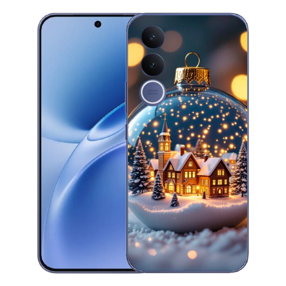 Gelový kryt mmCase na Vivo V70 FE - vánoční koule 4