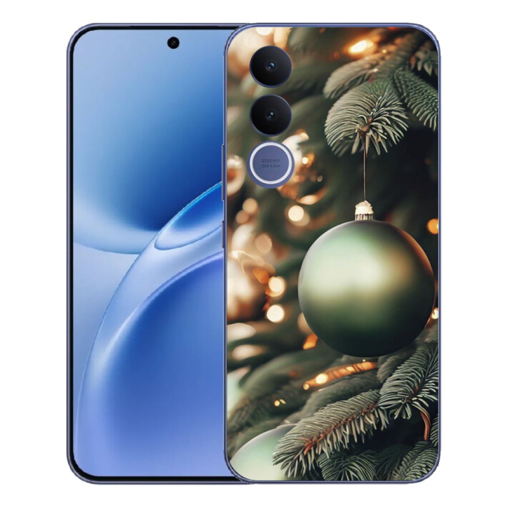 Gelový kryt mmCase na Vivo V70 FE - vánoční ozdoby 1