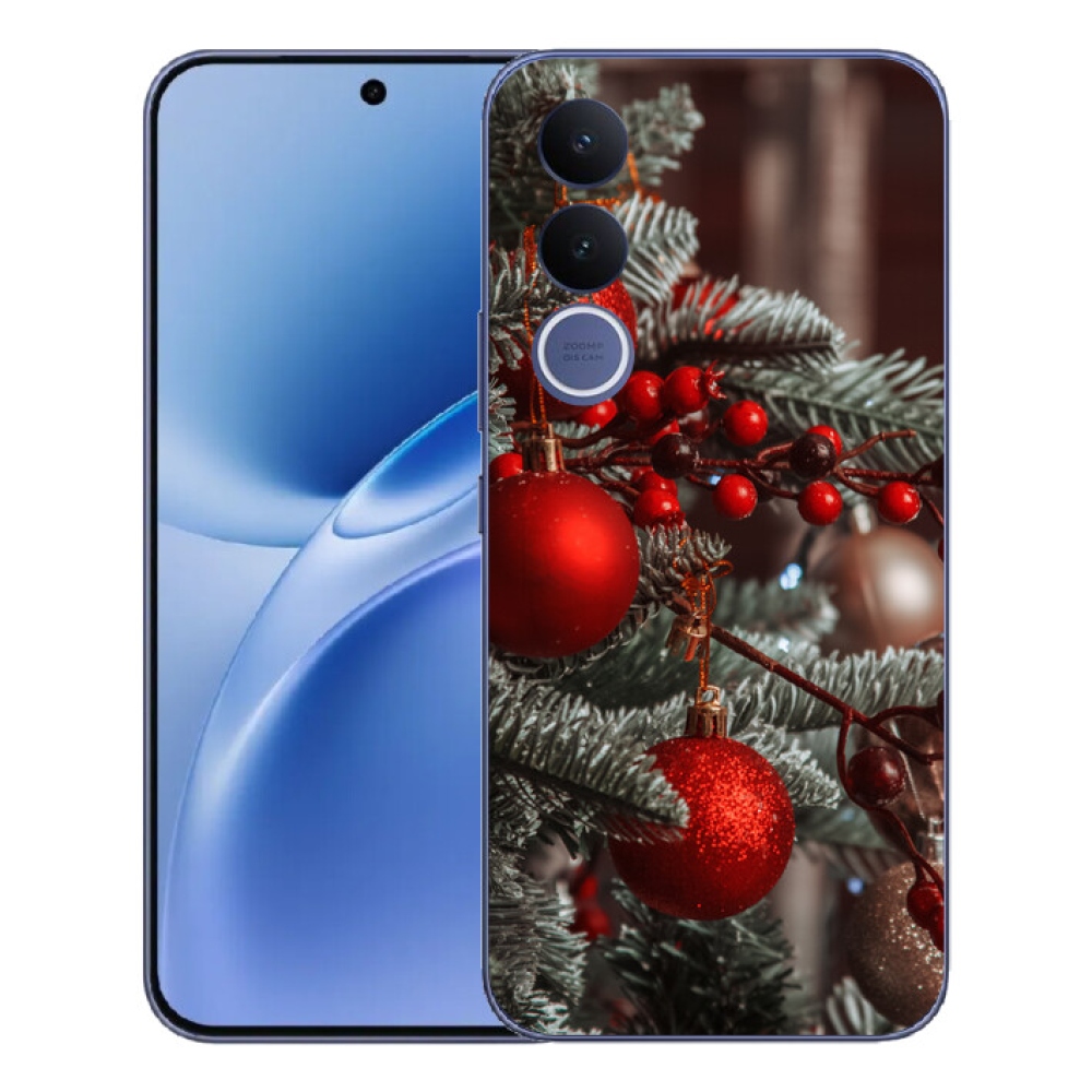 Gelový kryt mmCase na Vivo V70 FE - vánoční ozdoby 2