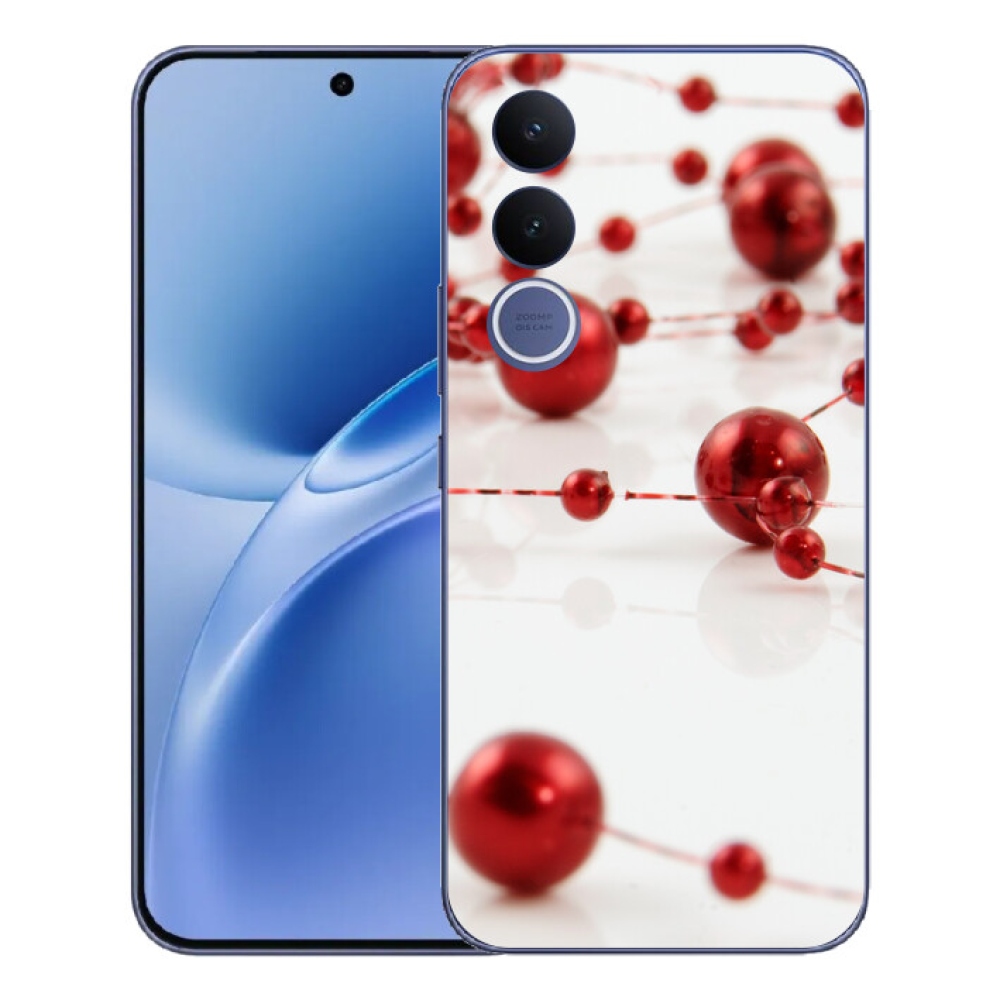 Gelový kryt mmCase na Vivo V70 FE - vánoční řetěz