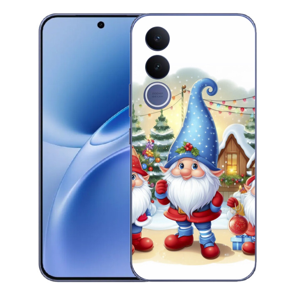 Gelový kryt mmCase na Vivo V70 FE - vánoční skřítci