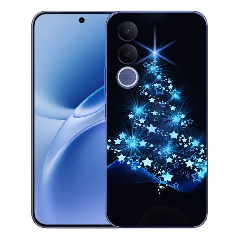 Gelový kryt mmCase na Vivo V70 FE - vánoční stromek