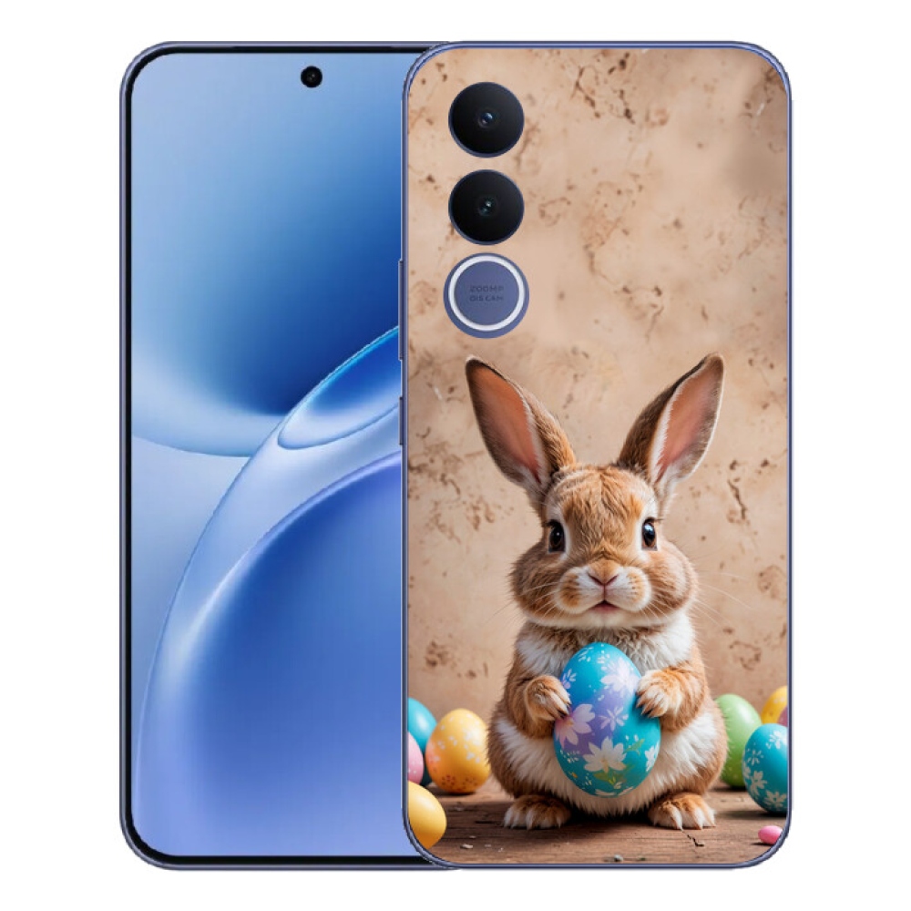 Gelový kryt mmCase na Vivo V70 FE - velikonoční králíček