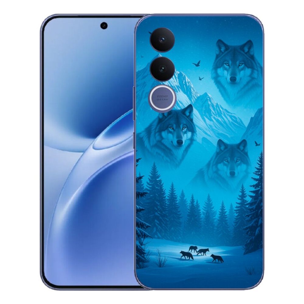 Gelový kryt mmCase na Vivo V70 FE - vlčí smečka