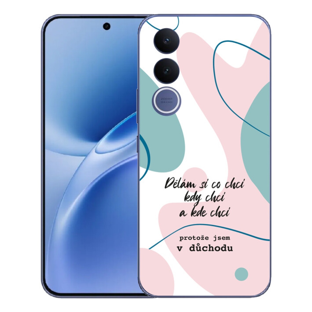 Gelový kryt mmCase na Vivo V70 FE - vtipný text 10 bílé pozadí