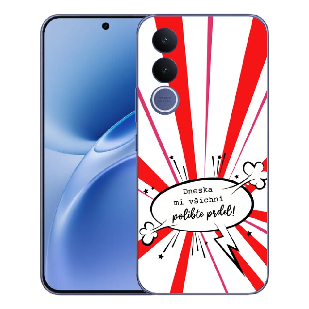 Gelový kryt mmCase na Vivo V70 FE - vtipný text 15 bílé pozadí