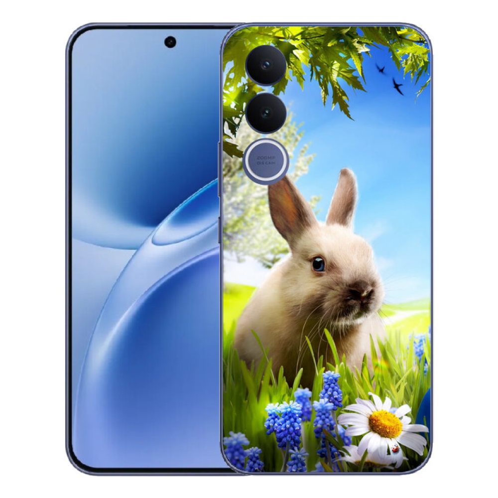 Gelový kryt mmCase na Vivo V70 FE - zajíček