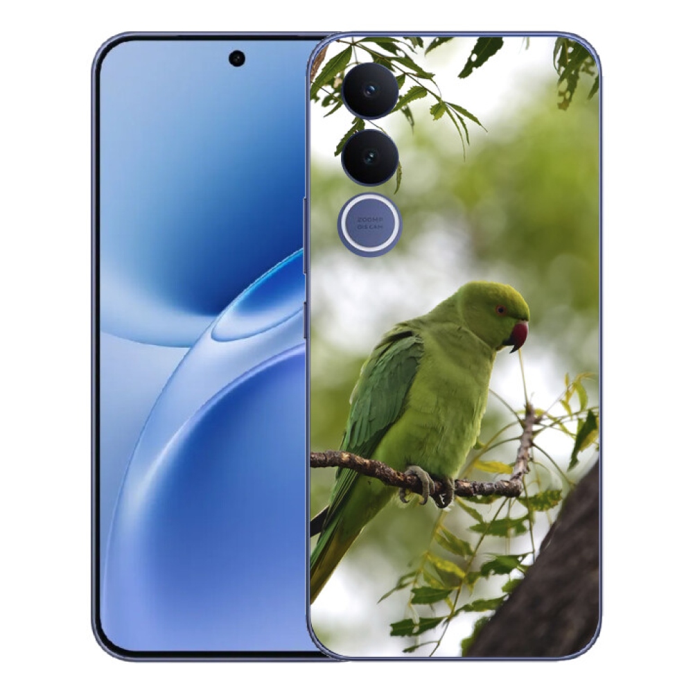 Gelový kryt mmCase na Vivo V70 FE - zelený papoušek
